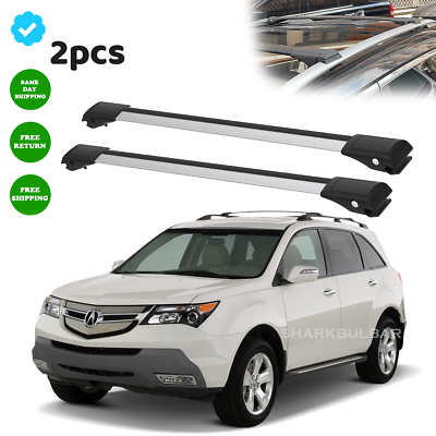 #ad #ad Fit Acura MDX 2007 2013 Roof Rack Cross Bars Silver Luggage Rack Roof Bars Pair $129.00