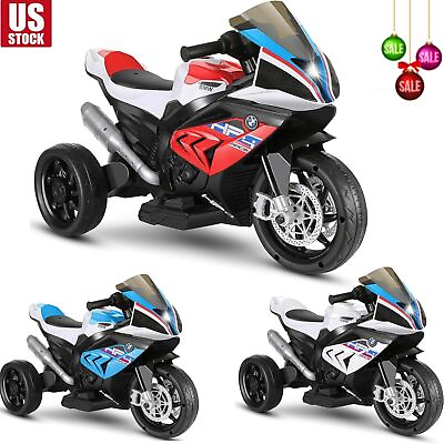 #ad NEW Kids Ride On Dirt Bike 12V Electric Motorcycle for Child W Training Wheels $75.99