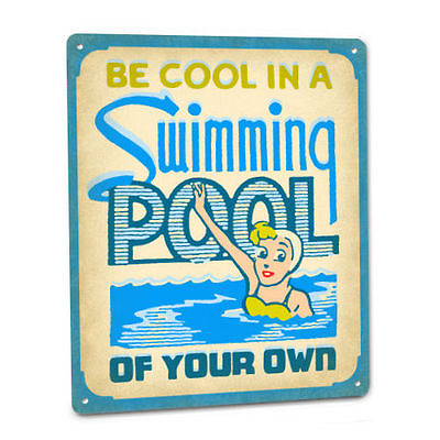 #ad SWIMMING POOL SIGN new above ground cool accessories swim summer games decor $19.50