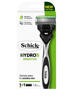 #ad Schick Hydro 5 Sensitive Skin Razor 1 Handle 1 Cartridge $7.97