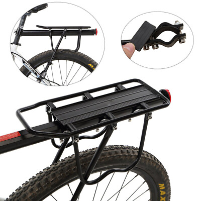 #ad #ad 110 Lb Rear Bike Rack Bicycle Cargo Alloy Rack Carrier Capacity w Quick Release $26.99