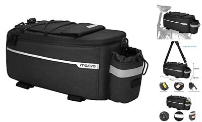 #ad Bike Rack Bag Waterproof Bike Trunk Cooler Bag Insulated Bicycle Rear Seat $41.12