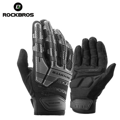 #ad ROCKBROS Winter Warm Gloves Mountain Bike Gloves Cycling Gloves with 6MM Gel Pad $21.99