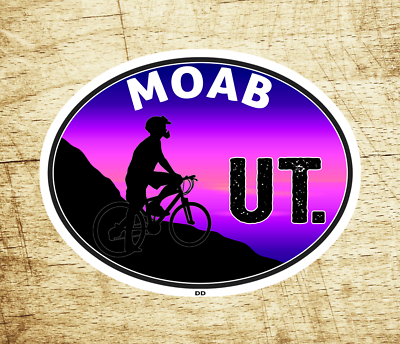 #ad Moab Utah Arches Canyonlands Decal 3 5 8quot; x 2 3 4quot; Sticker National Park Bike $5.29