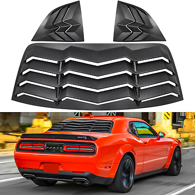 #ad #ad RearSide Window Louver For Dodge Challenger Windshield Sun Shade Cover 2008 23 $144.99