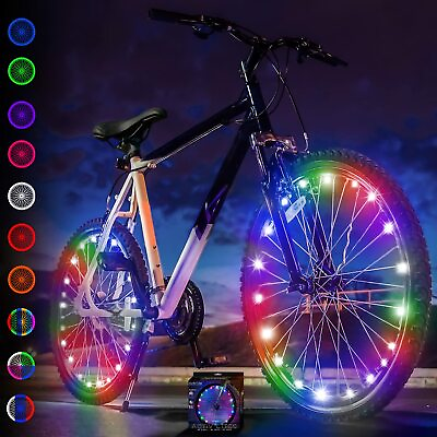 #ad #ad 2 Tire Pack LED Bike Wheel Lights with Batteries Included for Ultimate Safety $5.99