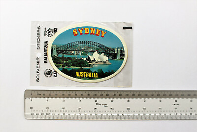 #ad Vintage Sydney Australiana souvenir holiday vinyl sticker car bike caravan decal AU $29.00