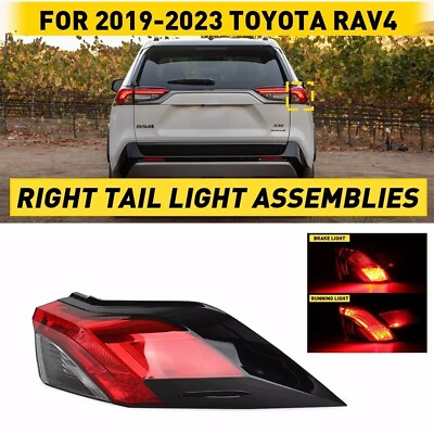 #ad #ad Fit For 2019 2021 Toyota RAV4 Rear Tail Light Outer Passenger Right Side $69.99
