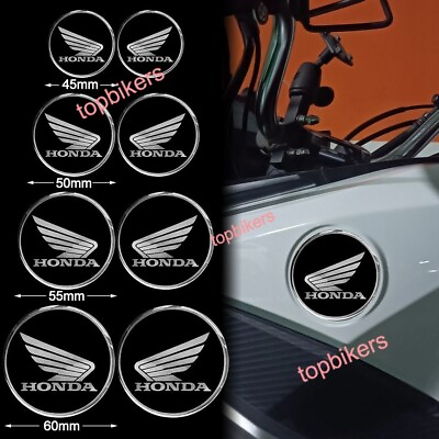 #ad #ad Motorcycle 3D Fuel Tank Emblem Decals for Wing Honda Bike Badge Racing Stickers $8.40