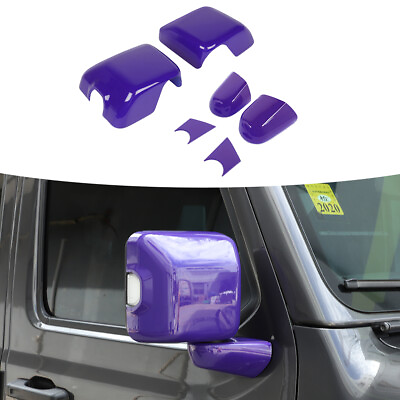 #ad Rearview Mirror Base Cover Trim Kit For Jeep Wrangler JL 18 Purple Accessories $55.99