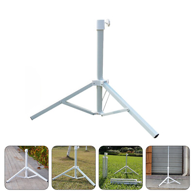 #ad Portable Umbrella Base Holder Iron Stand Beach Rack Triangle Outdoor $35.18
