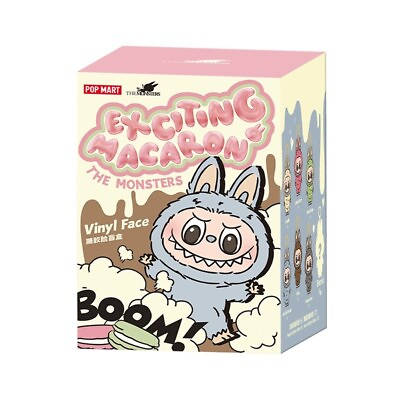 #ad POP MART Labubu The Monsters Etciting Macaron Plush Series 1 Blind Box Figures $31.27