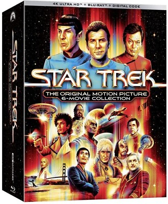 Star Trek: The Original Motion Picture 6 Movie Collection New 4K UHD Blu ray $78.34