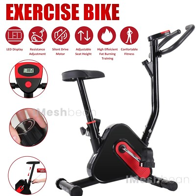 #ad Exercise Bike Stationary Bicycle Cycling Fitness Cardio Home Workout Gym LED $86.65
