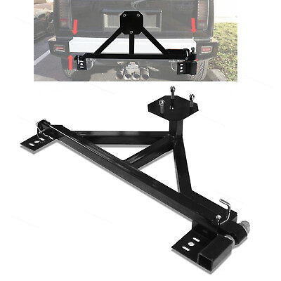 #ad Black Tire Carrier For 2003 2009 HUMMER H2 Rack w drop down option Spare Rear $176.99