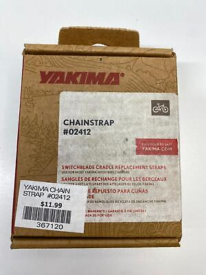#ad new YAKIMA roof rack CHAINSTRAP Switchblade replacement STRAPS #02412 $11.99