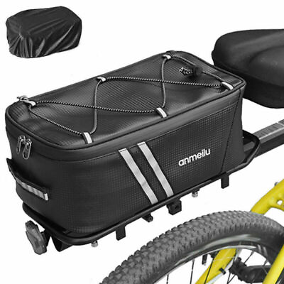 #ad Waterproof Bicycle Rear Rack Seat Bag Bike Cycling Storage Pouch Trunk Pannier $12.98
