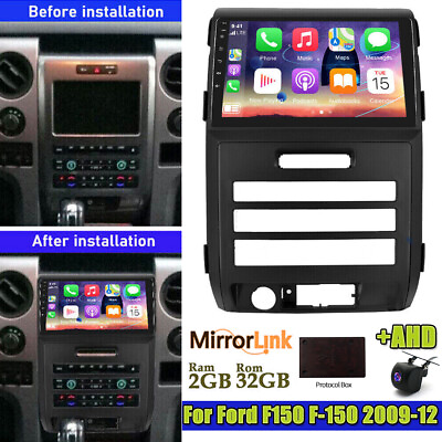 #ad 9quot; APPLE CARPLAY CAR FOR FORD F150 F 150 2009 2012 GPS RADIO PLAYER ANDROID 13 $165.00