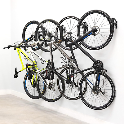 #ad #ad Swivel Bike Rack Garage 4 Pack Wall Mount Bike Storage Hooks Space Saving Han $187.99