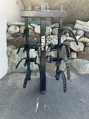 #ad Thule Hitching Post Pro Folding Tilting 4 Bike Rack 1 1 4” and 2” hitches $180.00