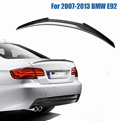 #ad #ad Rear Trunk Spoiler Wing For 2007 2013 BMW E92 Coupe 335i 328i Carbon Fiber Style $47.99