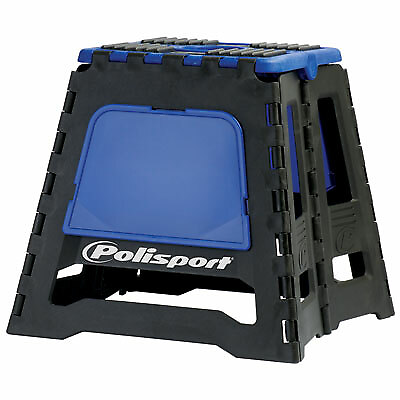 #ad Polisport Folding Dirt Bike Stand Blue Black Motocross $78.75