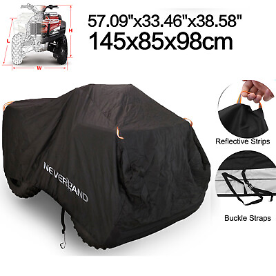 #ad #ad M Quad Bike ATV Waterproof Cover 4 Wheeler Rain Resistant Outdoor Sun Protection $16.79