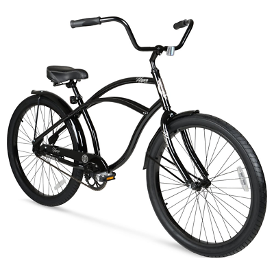 #ad MENS CRUISER BIKE 26 Inch Bicycle Black $187.47