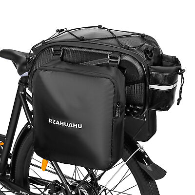 #ad #ad 3 in 1 Bike Rack Bag Trunk Bag Waterproof Rear Bag with B1N2 $34.94