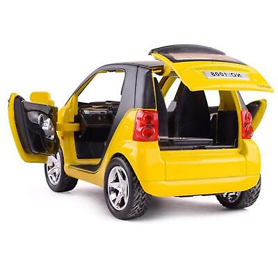 #ad 1:32 Model Car Toy Vehicle Kids Gifts With Soundamp;Light For Smart ForTwo Yellow F $21.98