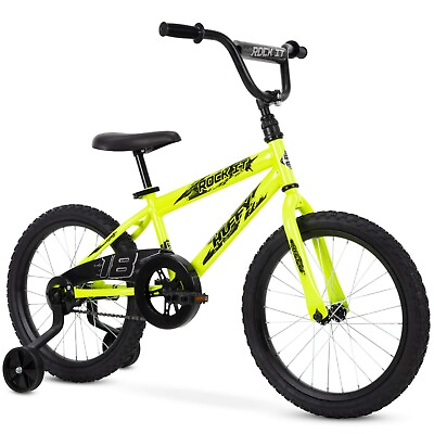 #ad #ad 18 In. Rock It Kids Bike for Boys Ages 4 and Up Child Neon Powder Yellow $71.99