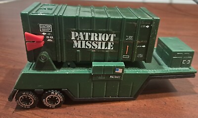 #ad Remco Toys US Army Flatbed with Patriot Missile Launcher 1986 $8.49