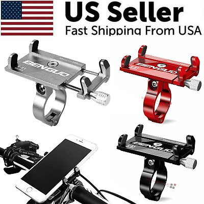 Aluminum Motorcycle Bike Bicycle Holder Mount Handlebar For Cell Phone GPS US $8.99