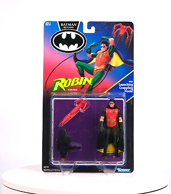 #ad #ad HIGH GRADE 1991 Kenner Batman Returns ROBIN Action Figure w Grappling Hook MOC $14.99