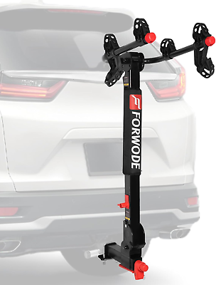 #ad Premium 2 Bike Hitch Mount Rack Tiltable Foldable Bicycle Carrier Wobble Free L $228.83