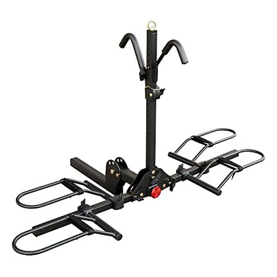 #ad Young 200 lb 2 Bike Rack Hitch Mount Platform Style for Cars 2 Fat Tire Bikes $293.66