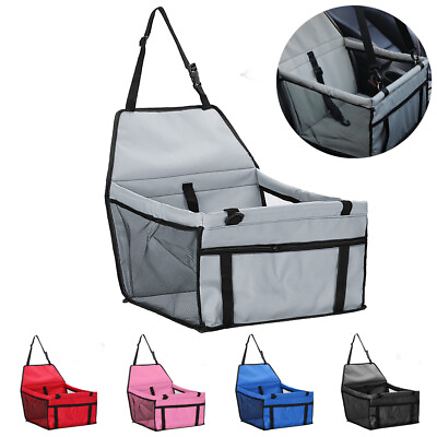Foldable Portable Dog Car Seat Belt Booster Travel Carrier Bag for Pet Cat Puppy $18.19
