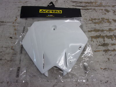 #ad KTM Dirt Bike 2004 2012 SX 85 NEW Acerbis White Front Number Plate # 0016369.030 $30.45