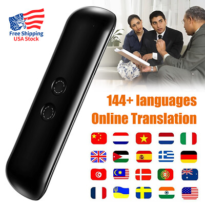#ad Portable Smart Two Way Real Time 144 Languages Translator Device Instant Voice $29.55
