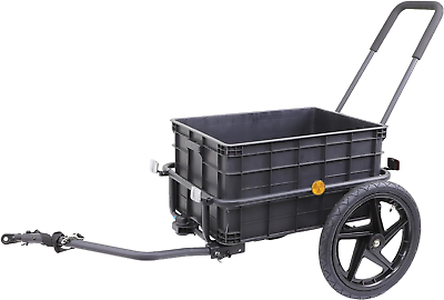 #ad Xspec 2 In 1 Bike Cargo Trailer Pushcart Bicycle Trailer with Removable Box and $121.93