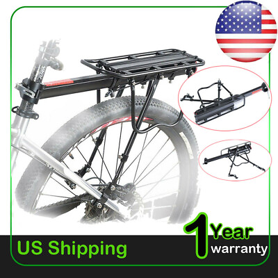 Bike Rear Rack Seat Luggage Carrier Bicycle Post Pannier Cycling Aluminum USA $23.95