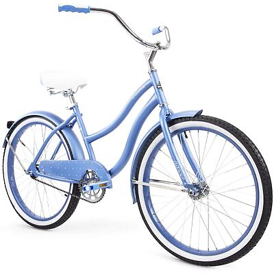 #ad 24quot; Girls Cruiser Bike With Perfect Fit Frame 24 inch Blue Bicycle Age 12 19 $181.97