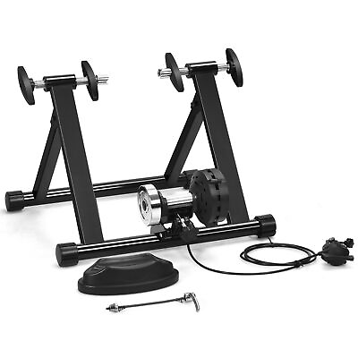 #ad Foldable Bike Trainer Stand Cycling Exercise Stand w 8 Resistance Levels $69.00
