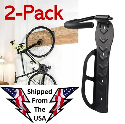 2 PCS Bicycle Bike Wall Mount Hook Hanger Garage Storage Holder Hook Rack Stand $17.98