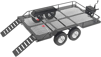 #ad #ad Cool Car Trailer Metal Trail High Simulation Shape with Four Tires Fit for TRX4 $195.36