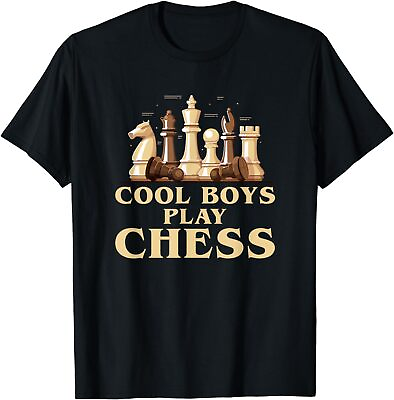 #ad NEW LIMITED Cool Boys Play Chess Cool Design Best Gift Idea Tee T Shirt S 3XL $23.27