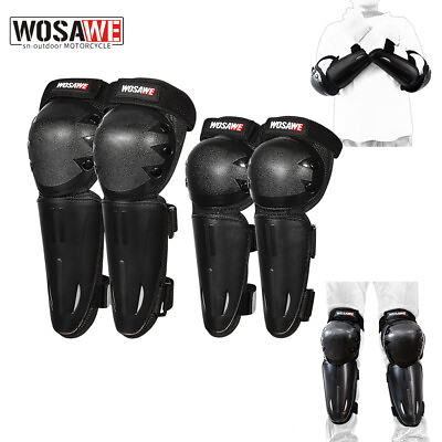 #ad #ad WOSAWE Kids Elbow Knee Pads Bike Protection Shin Guards Motorcycle Protectors $41.73