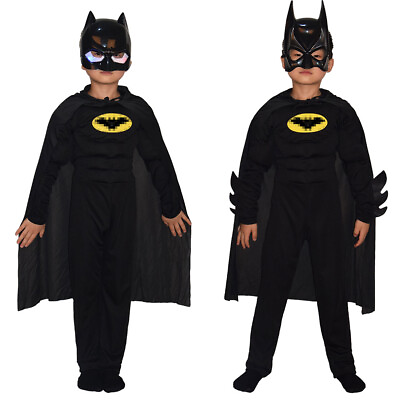 #ad Funny Party Batman Kids Uniform Halloween Cosplay Costume AU $46.54