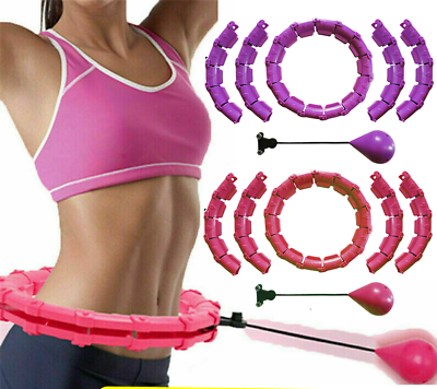 Customizable Knots Smart Hula Hoop Detachable Massage Exerciser Fitness $10.99