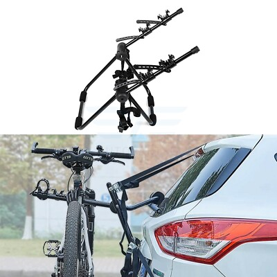 #ad 1 Set Bicycle Roof Rack Rear Mounted Foldable Adjustable Bike Carrier 66lbs $49.99